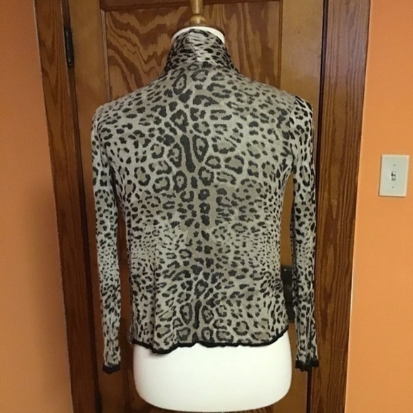 3 for 20 $ bundle VTG Y2K leopard animal soft comfy knit cardigan - Picture 5 of 8